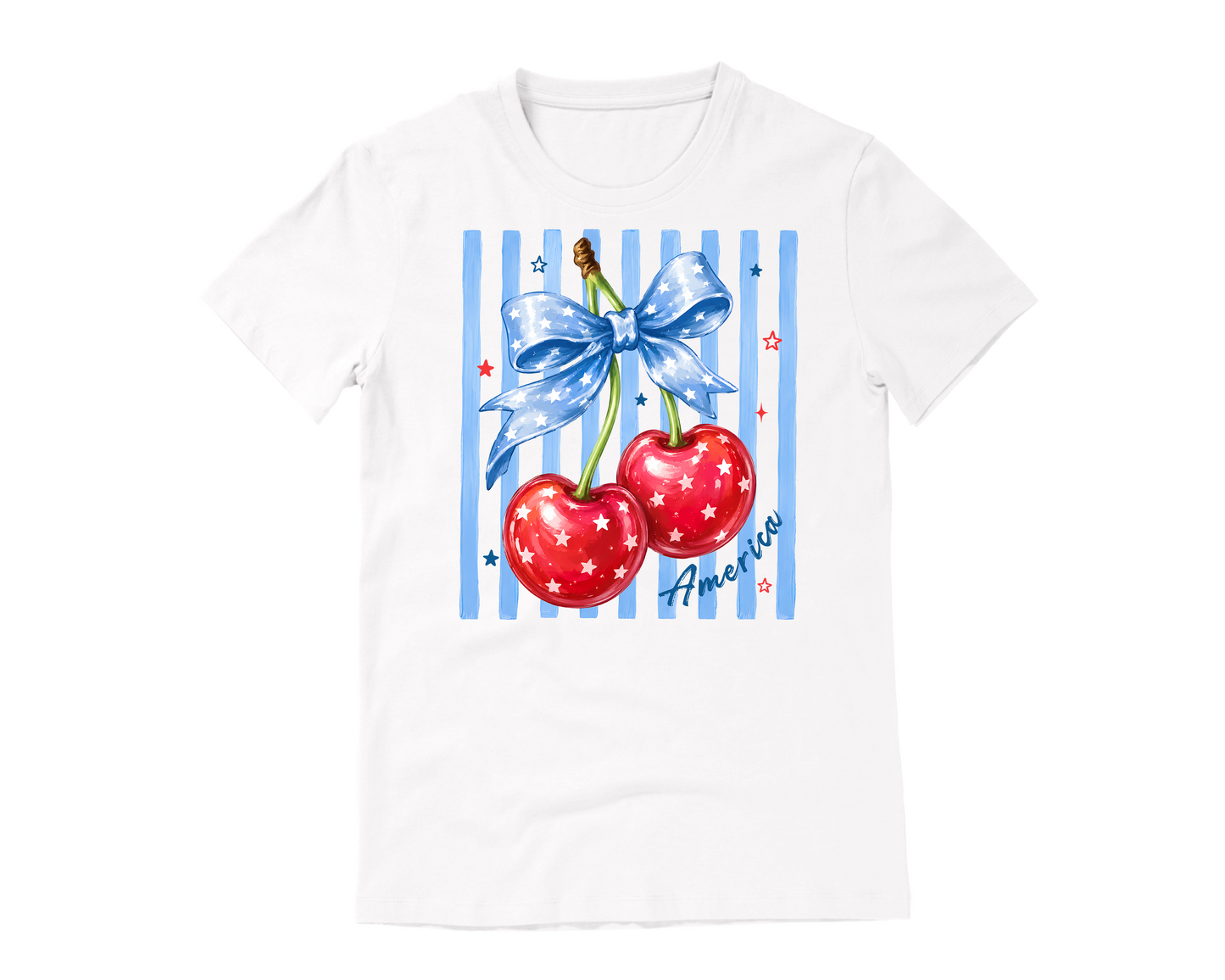 Cherry Coquette 4th of July T-Shirt
