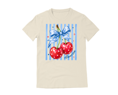 Cherry Coquette 4th of July T-Shirt