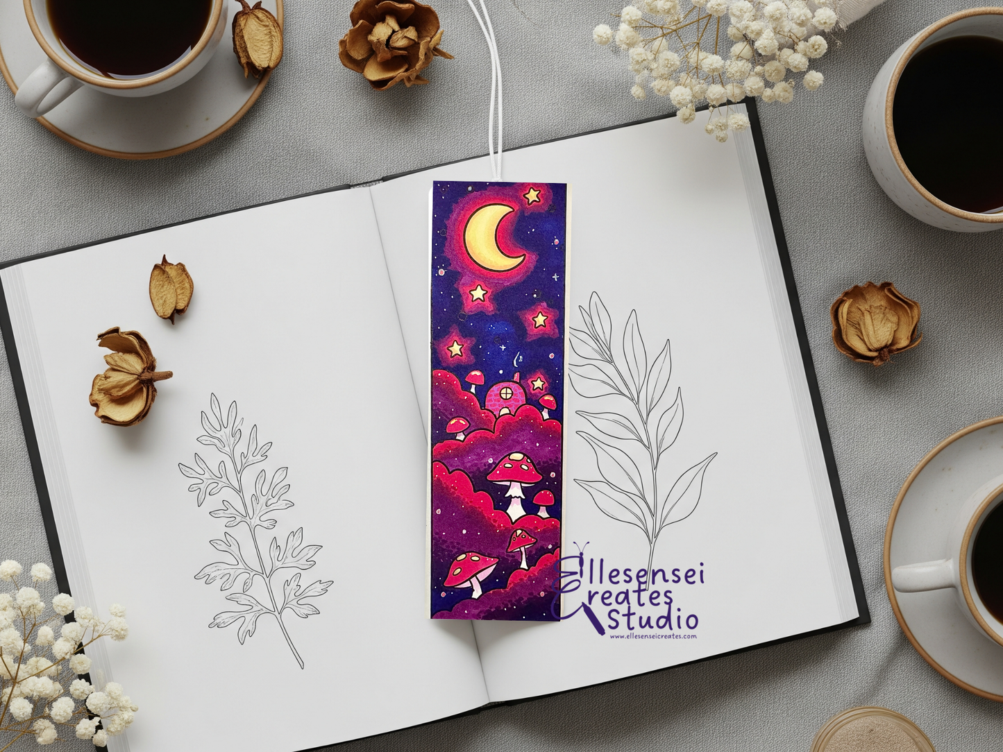 Tiny Homes in the Moonlight Bookmarks