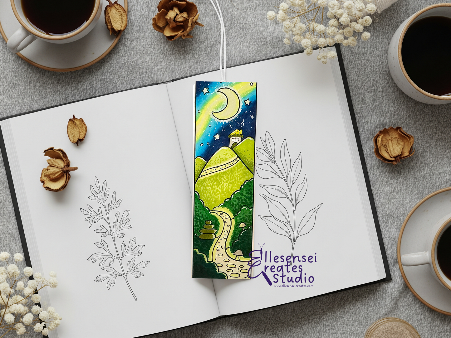 Tiny Homes in the Moonlight Bookmarks