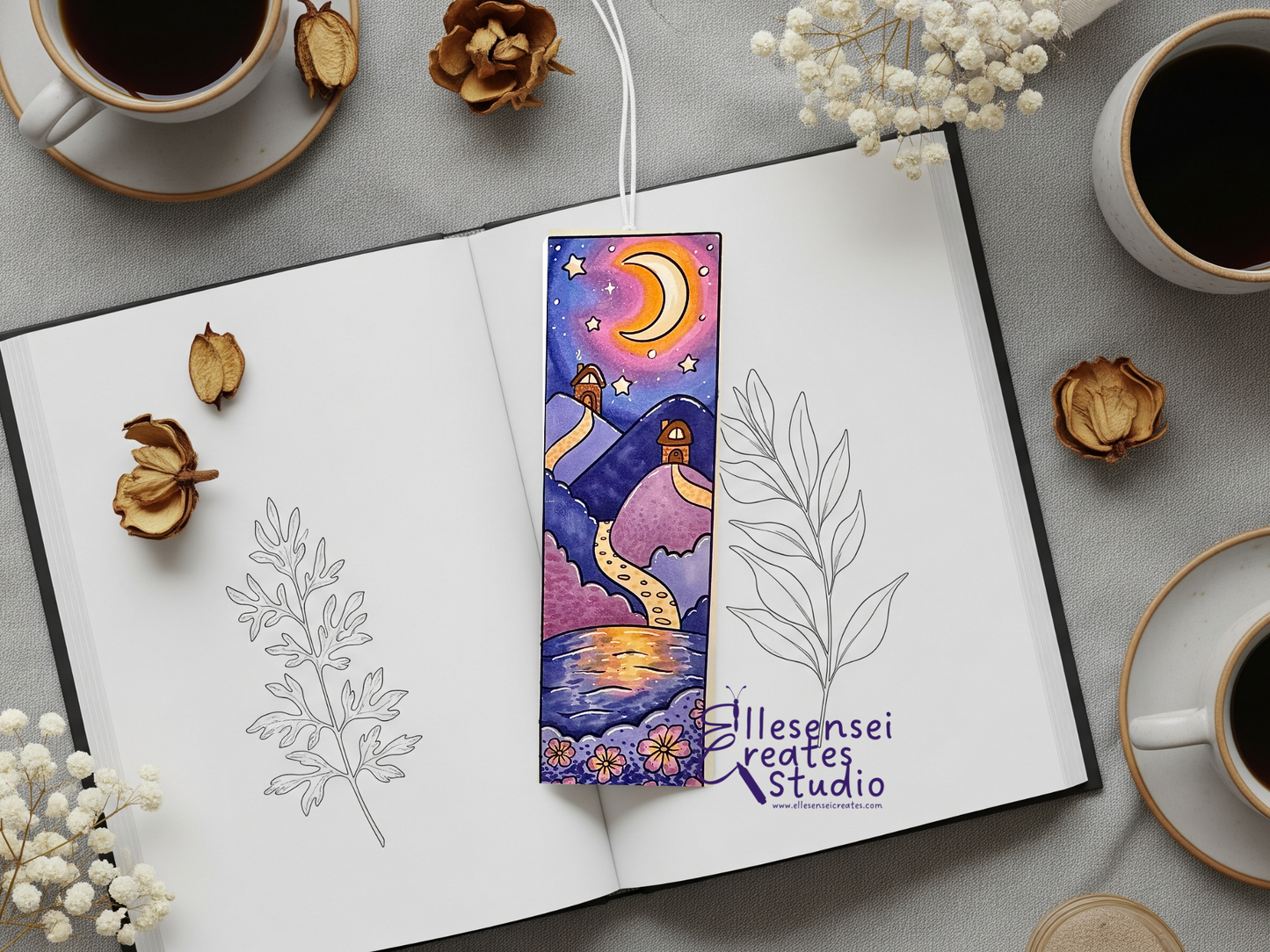 Tiny Homes in the Moonlight Bookmarks